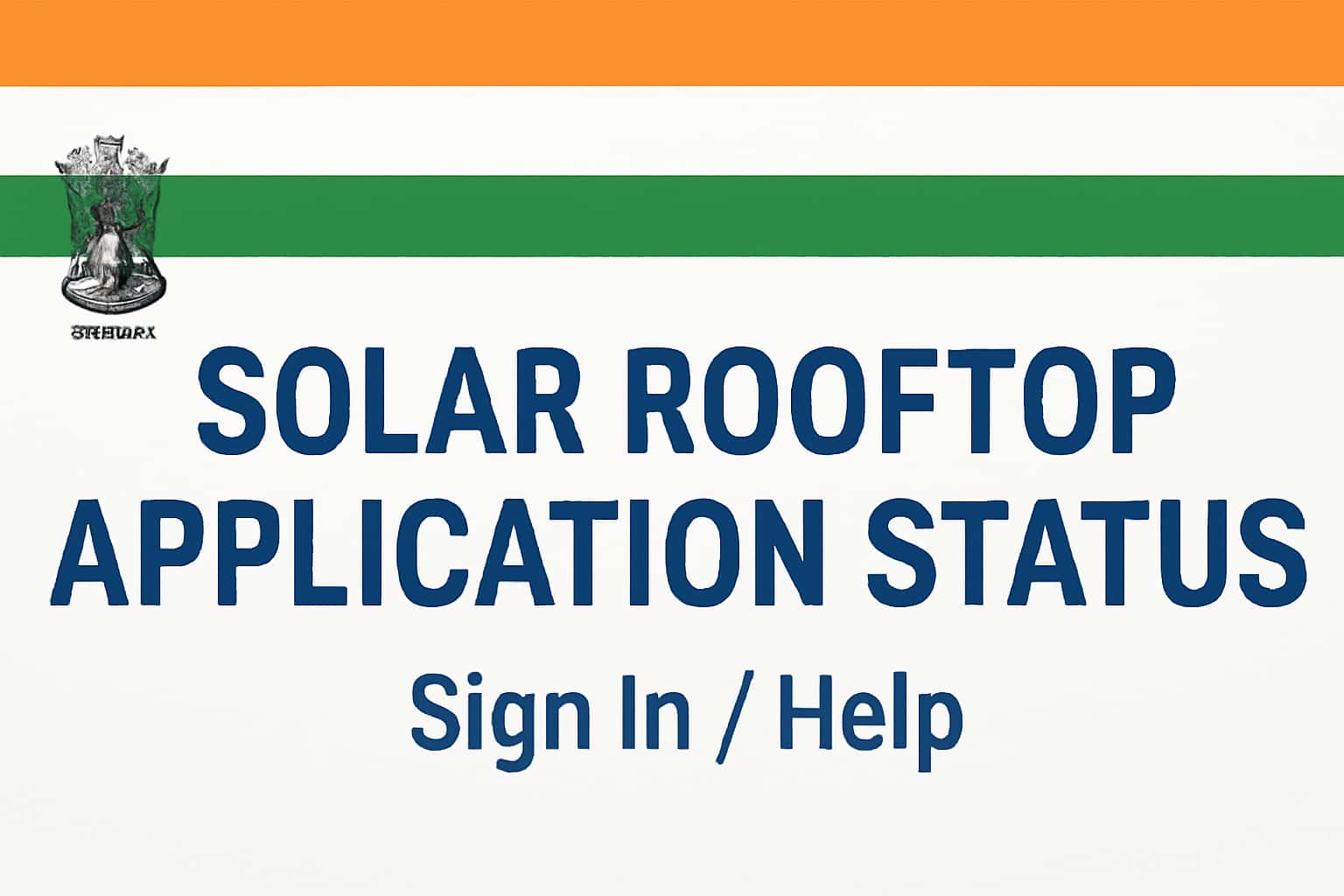 Solar Rooftop Application Status Sign In Help